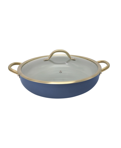 Sedona Ceramic 13" Everyday Pan With Lid In Denim
