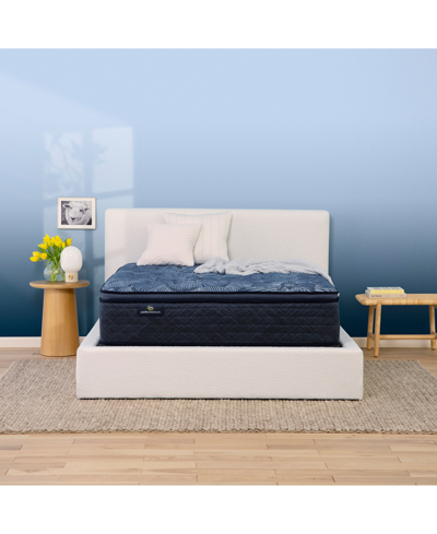 Serta Perfect Sleeper Cobalt Calm 14" Medium Pillow Top Mattress Set, Twin