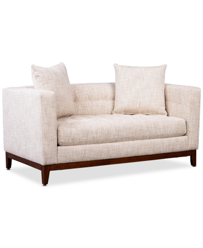 Furniture Bannard 61" Fabric Loveseat, Created For Macy's In Oatmeal