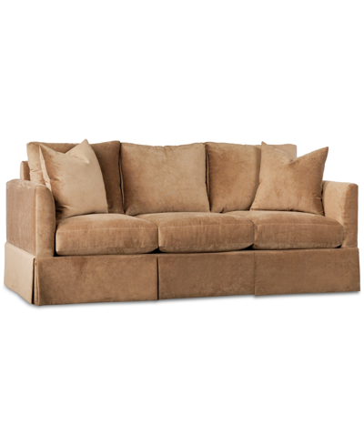 Furniture Harnsey 89" Fabric Sofa Plus, Created For Macy's In Taupe