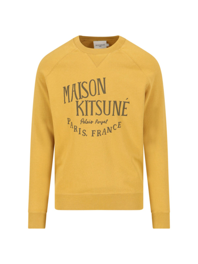 Maison Kitsuné Classic Palais Royal Sweatshirt In Yellow