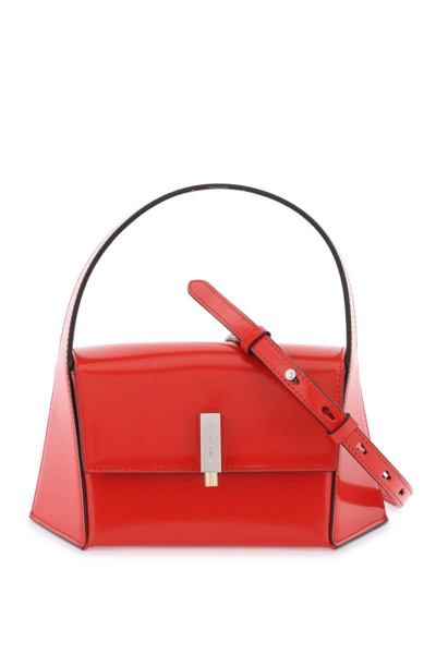 Ferragamo Geometric Handbag In Red