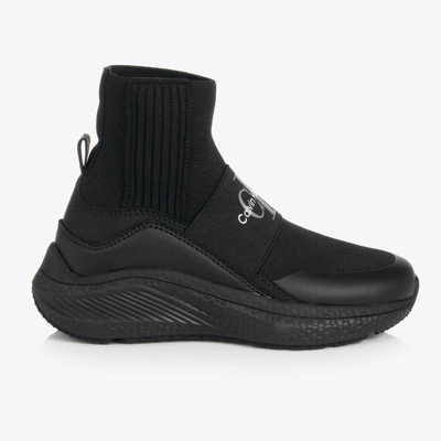 Calvin Klein Black Knit Sock Trainers