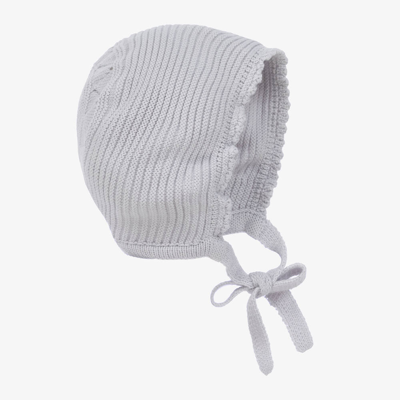 Artesania Granlei Grey Knitted Baby Bonnet