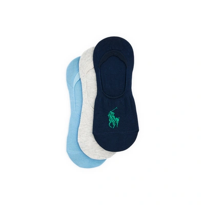 Polo Ralph Lauren Pack Of Three Pairs Of Socks In Blue