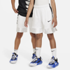 Nike Dri-fit Elite 23 Big Kids' (boys') Basketball Shorts In White