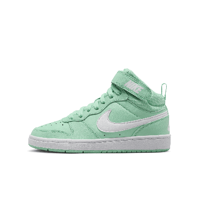 Nike Court Borough Mid 2 Big Kids' Shoes In Green