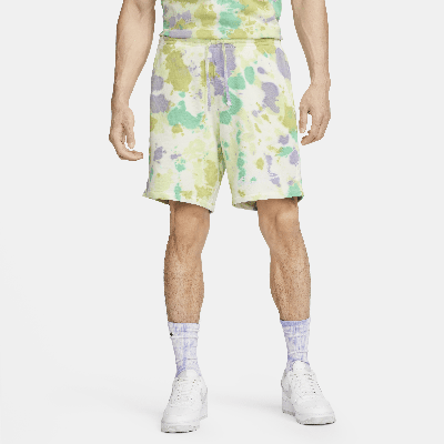 Nike Men's  Sportswear Club+ French Terry Bold-dye Shorts In Purple