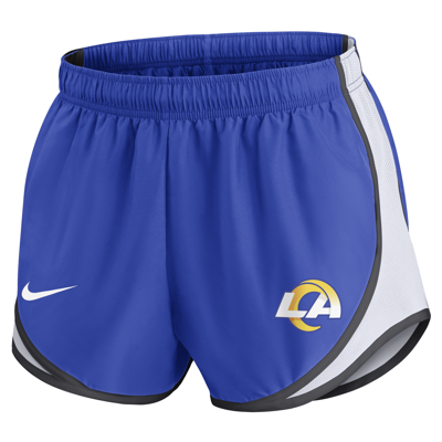 Nike Women's Dri-fit Tempo (nfl Los Angeles Rams) Shorts In Royal