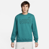 Nike Men's  Sportswear Club Fleece Crew-neck Sweatshirt In Green