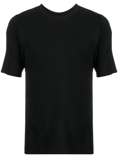 Isaac Sellam Experience Logo-patch Organic Cotton T-shirt In Black