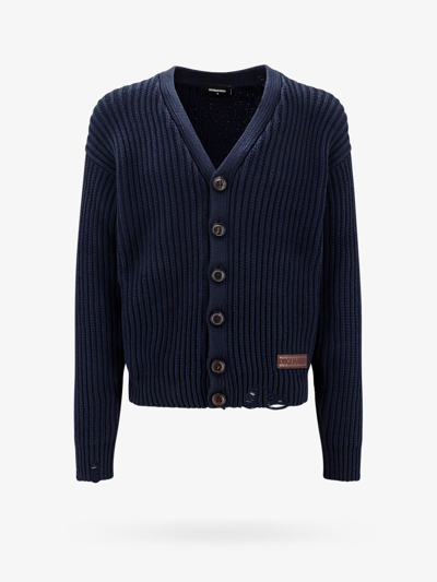 Dsquared2 Cardigan In Blue