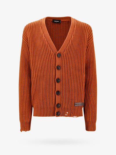 Dsquared2 Cardigan In Brown