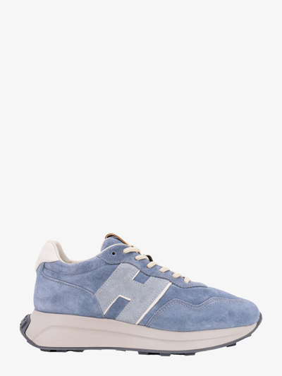 Hogan H641 Chunky Suede Sneakers In Beige