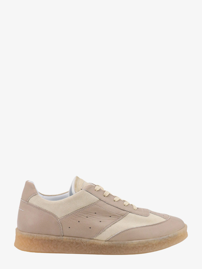 Mm6 Maison Margiela Panelled Lace-up Trainers In Grey
