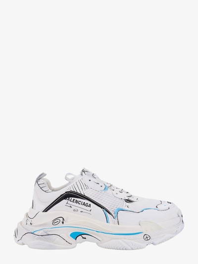Balenciaga Triple S Sneakers In White