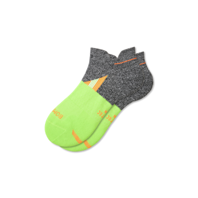 Bombas Running Ankle Socks In Neon Yellow