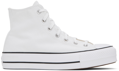Converse White Chuck Taylor All Star Sneakers In White/black/white