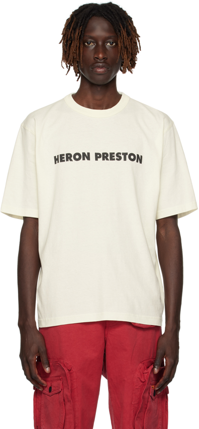 Heron Preston Off-white 'this Is Not' T-shirt In Beige