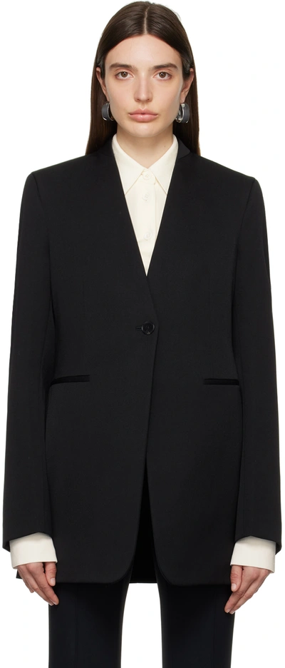 Jil Sander Oversized Single-breasted Blazer In Schwarz