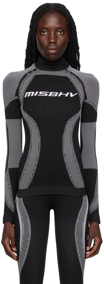 MISBHV BLACK & WHITE ACTIVE SPORT TOP