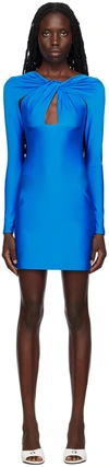 COPERNI BLUE TWISTED MINIDRESS