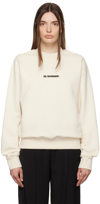 JIL SANDER OFF-WHITE OVERSIZED SWEATSHIRT