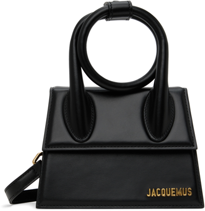 Jacquemus Black 'le Chiquito Noeud' Bag In 990 Black