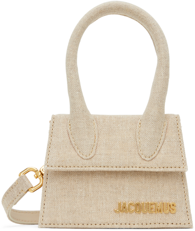 Jacquemus Beige Le Papier 'le Chiquito' Bag In 140 Light Greige