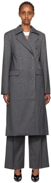 REMAIN BIRGER CHRISTENSEN GRAY RELAXED COAT