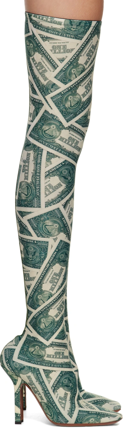 Vetements Green Boomerang Sock Boots In Million Dollar ModeSens