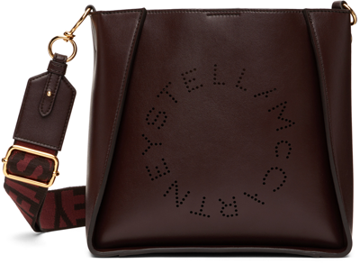 Stella Mccartney Brown Logo Shoulder Bag In 2012 Chocolate Brown