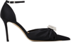 Mach&mach Black Double Heart 110 Heels In Black