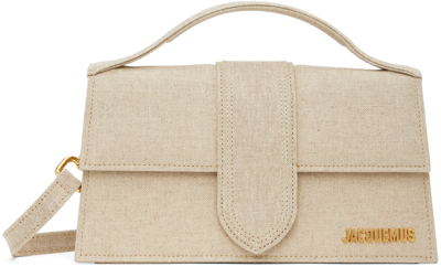 Jacquemus Le Grand Bambino Bag In 140 Light Greige
