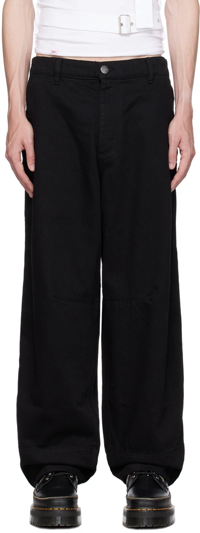 Charles Jeffrey Loverboy Black Hardware Cargo Pants