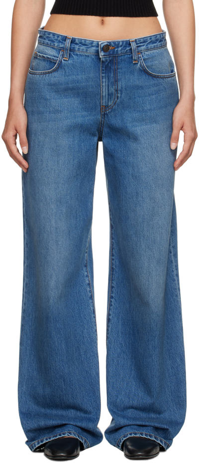 The Row Blue Eglitta Jeans In Washed Blue