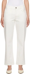 THE ROW WHITE GOLDIN JEANS