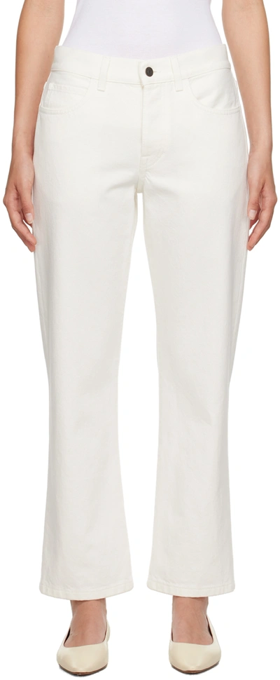 The Row White Goldin Jeans
