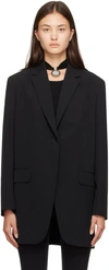 THE ROW BLACK OBINE BLAZER