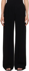 The Row Gala High-rise Wide-leg Cady Pants In Black