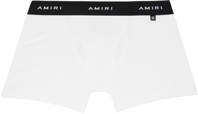 Amiri Men's Logo Band Boxer Briefs In White