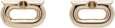 Ferragamo Gancini Gold-tone Cufflinks In Oro Giove