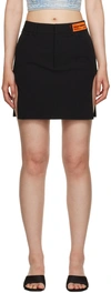 HERON PRESTON BLACK CUT OUT MINISKIRT