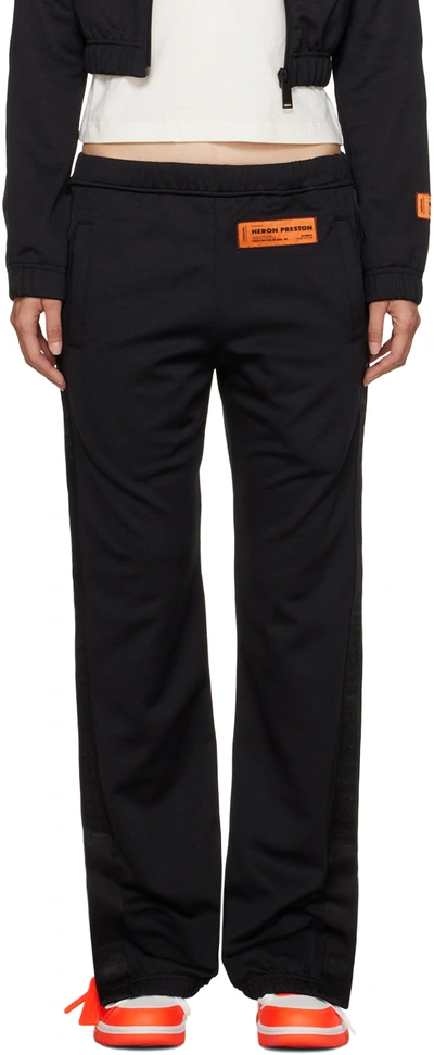 Heron Preston Black Patch Lounge Pants In Black No Color