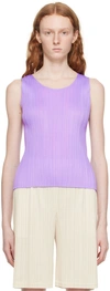 ISSEY MIYAKE PURPLE MONTHLY COLORS MARCH TANK TOP