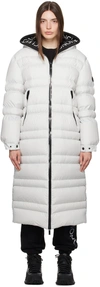 Moncler Gray Tumen Down Coat In 90d Open Grey