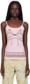 ANNA SUI SSENSE EXCLUSIVE PINK TANK TOP