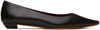 THE ROW BROWN CLAUDETTE BALLERINA FLATS