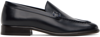 The Row Burgundy Mensy Loafers In Navy