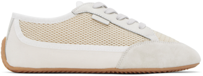 The Row Bonnie Canvas And Suede Sneakers In White